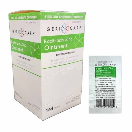 Geri-Care First Aid Antibiotic Ointment 0.9 Gram Individual Packet, 1728PK S145-14-GCP